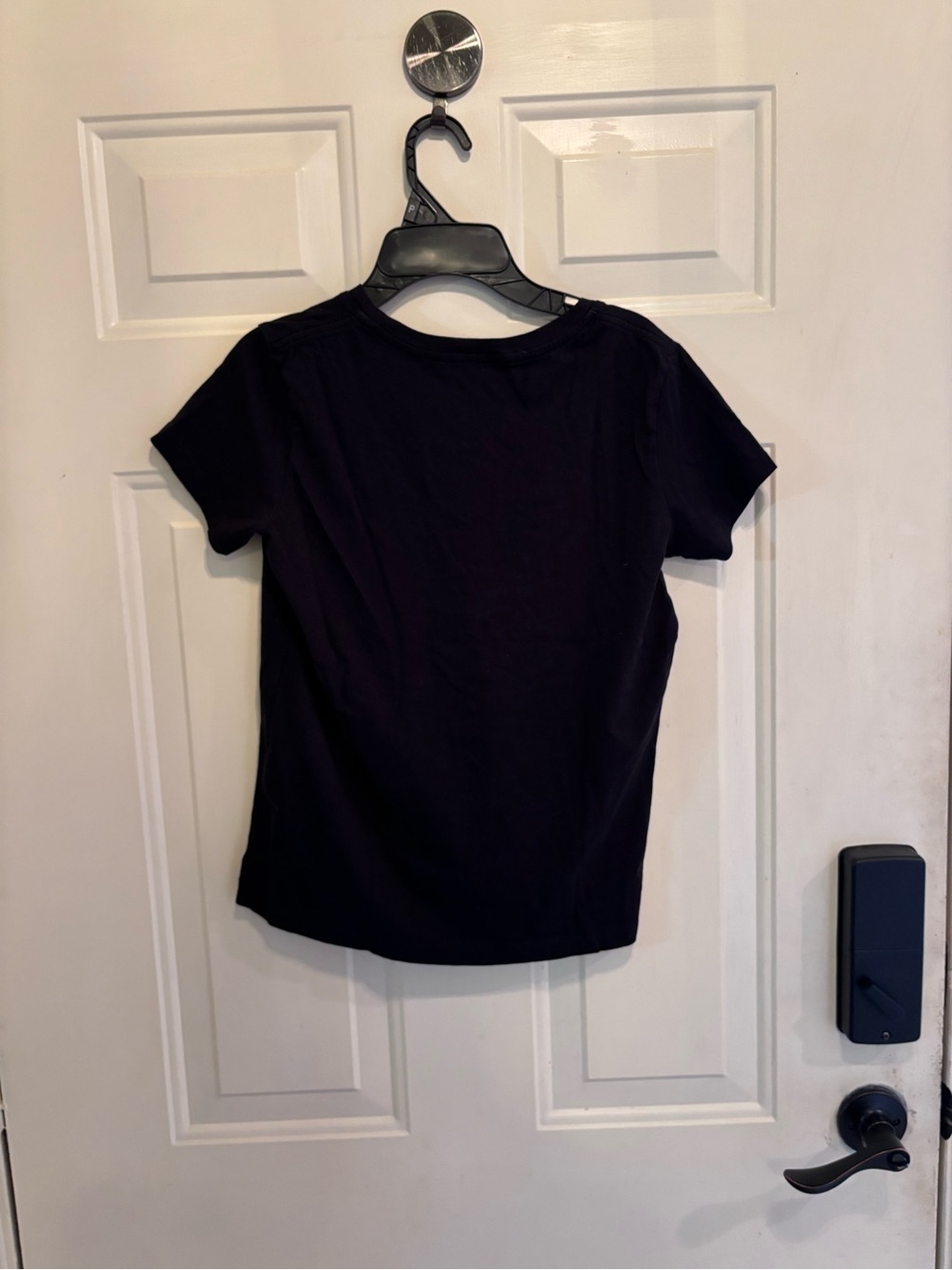 Ralph Lauren Black V-Neck Polo Tee with White Pony - Picture 4 of 4